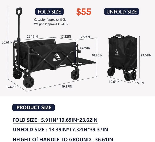 collapsible Wagons Clearance - photo 3