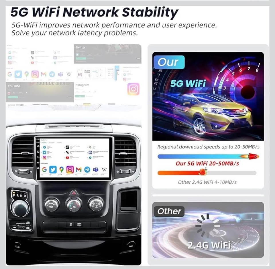 Android 13 Car Stereo for Dodge Ram 1500/2500/3500 (2013–2018) – - photo 5