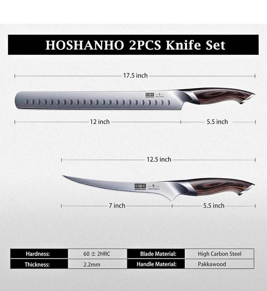 2 PCS BBQ Carving Knife Set - New