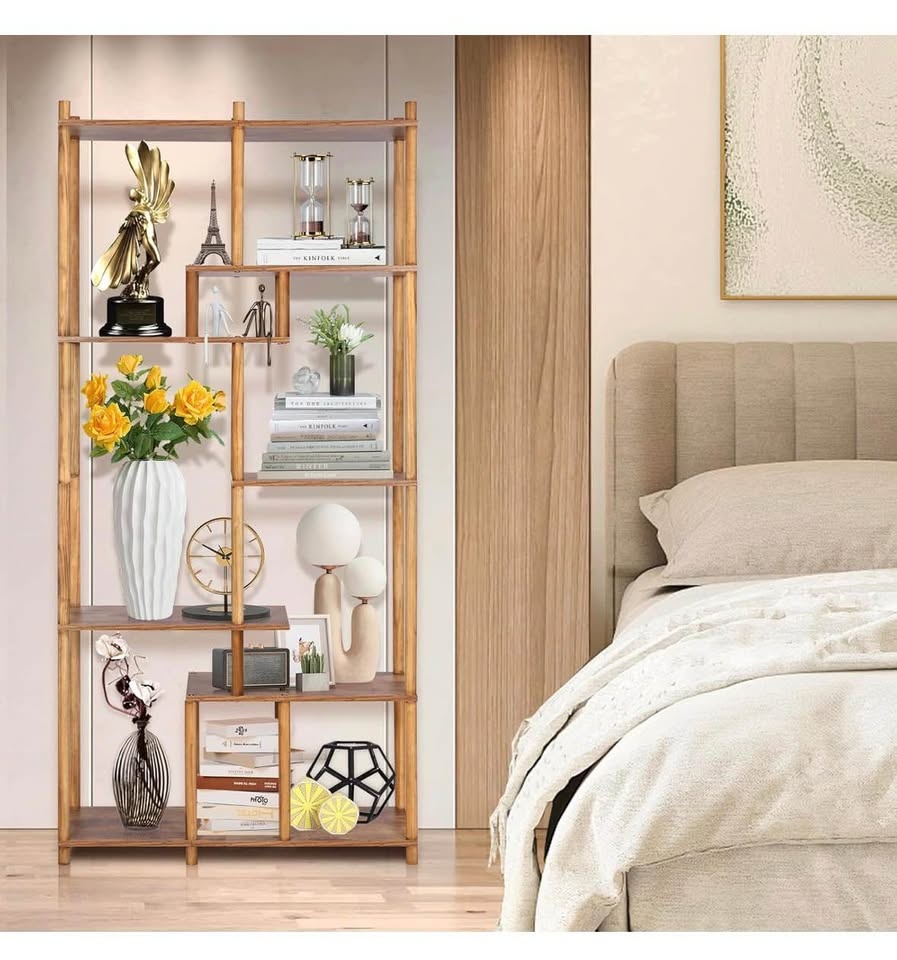 New Wooden Tall Bookshelf Bookcase, 64'' - photo 2