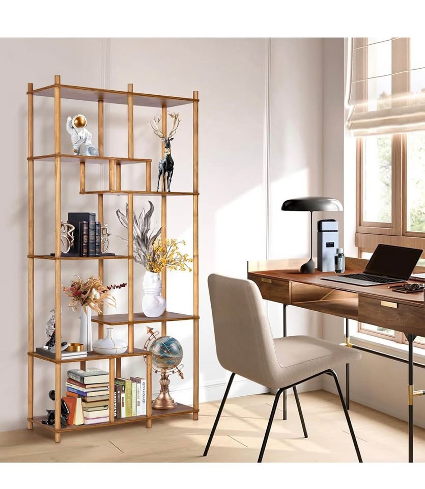 New Wooden Tall Bookshelf Bookcase, 64'' - photo 3