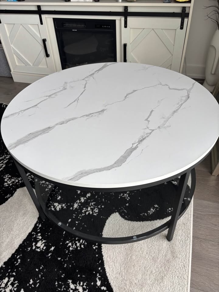 Round marble coffee table - photo 2