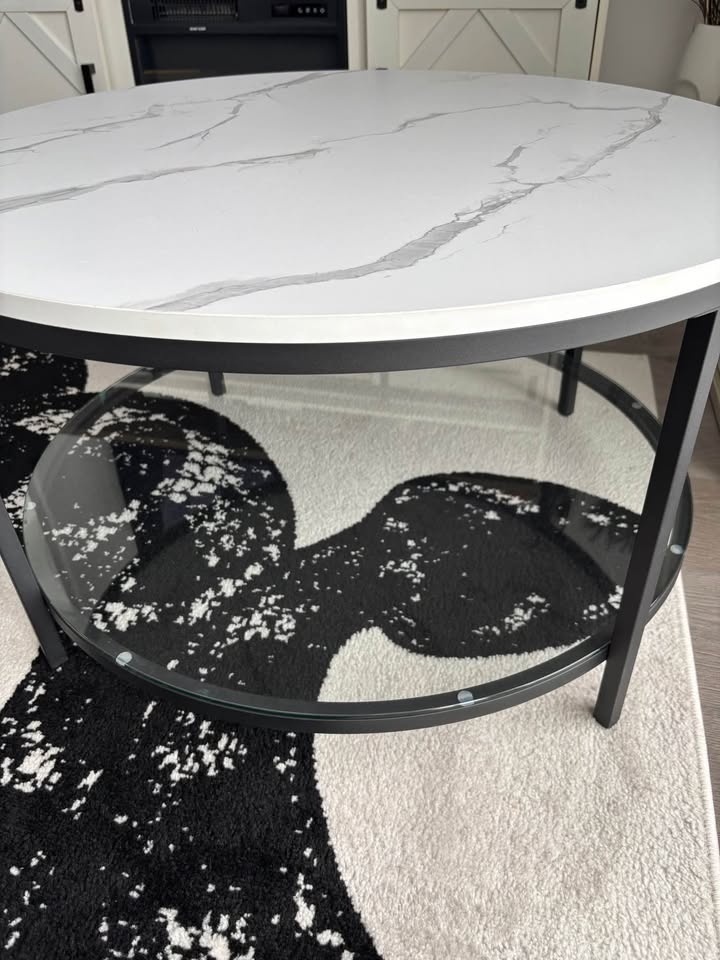 Round marble coffee table - photo 3