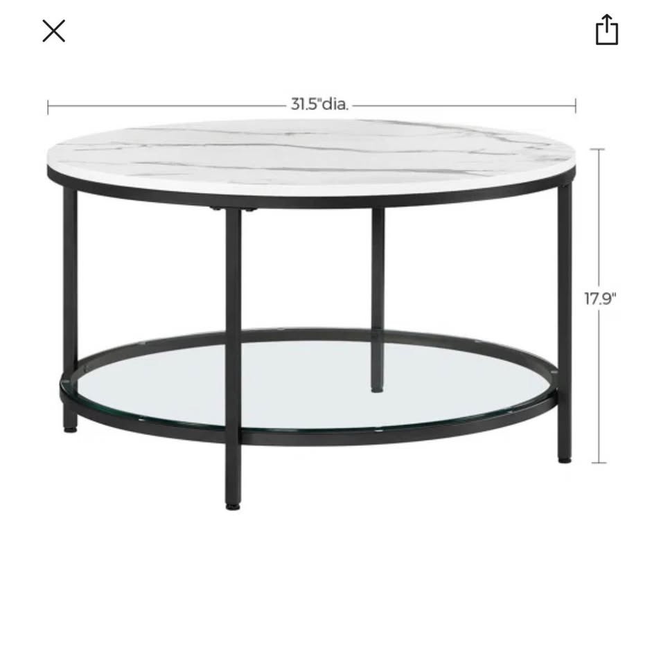 Round marble coffee table - photo 4