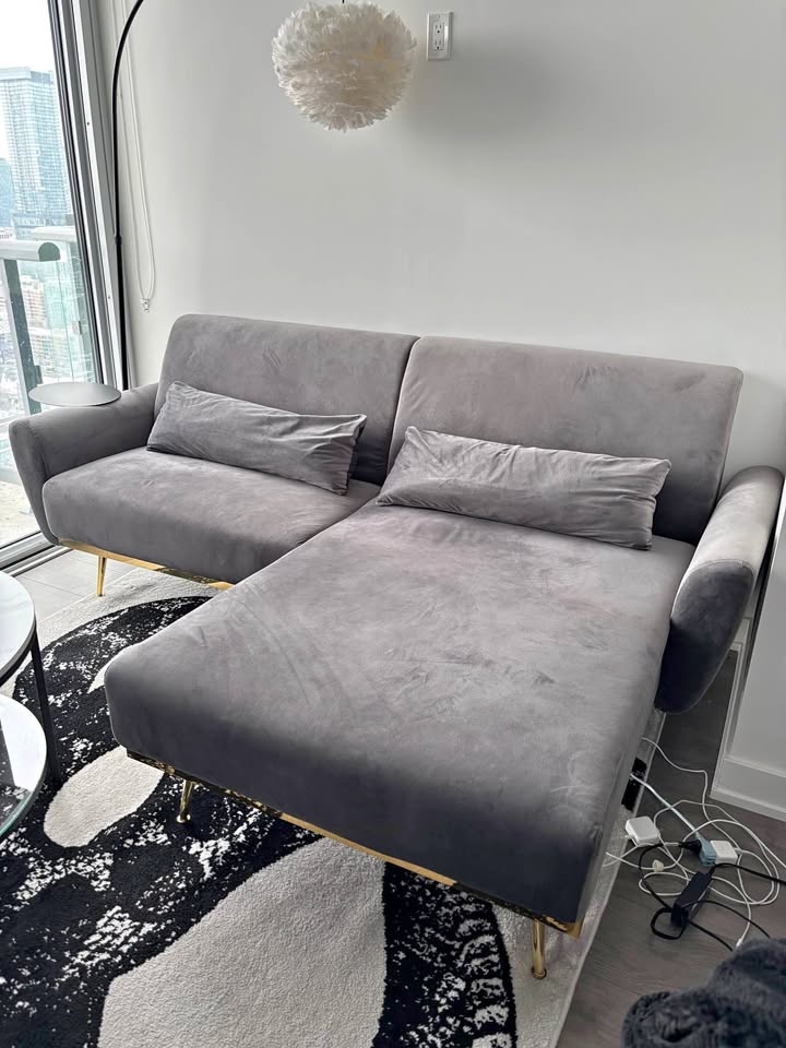 Grey sectional sofa