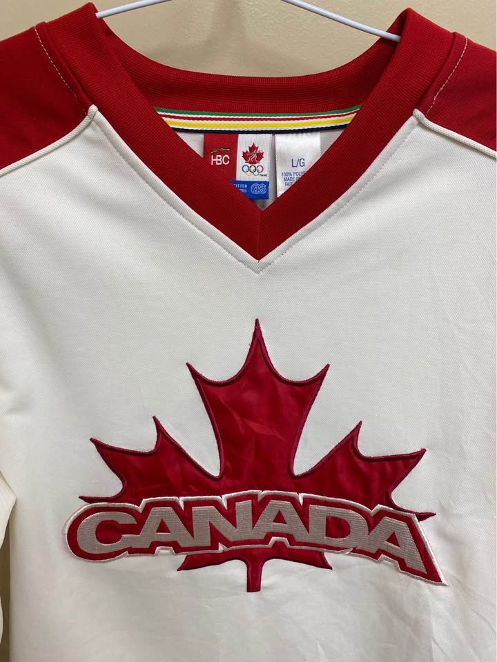 Vintage HBC 2006 Turin Olympics Team Canada Hockey Jersey Boys L - photo 2