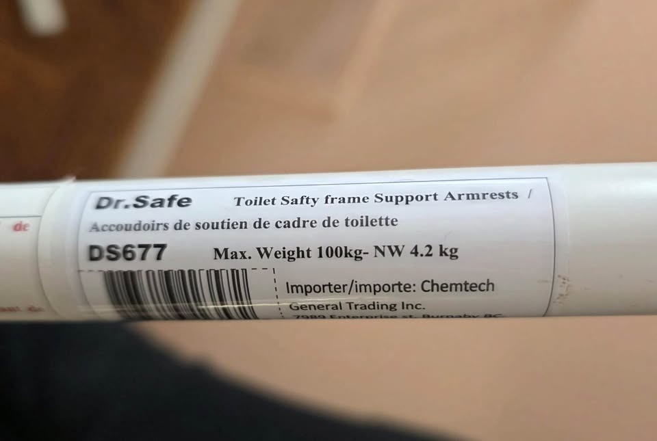 Toilet Safety Frame / Support Armrests - photo 2