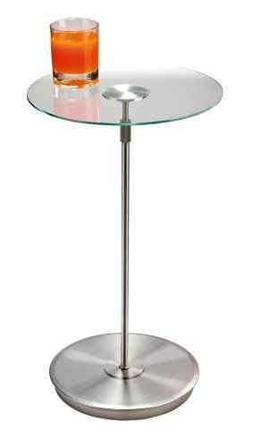Modern Glass Top Side Table