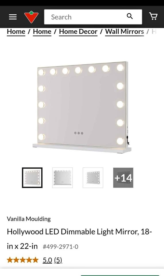 Hollywood Vanity LED Light Mirror