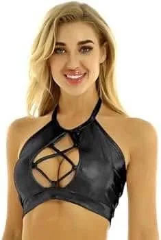 NWT Leather Crop Top thumbnail