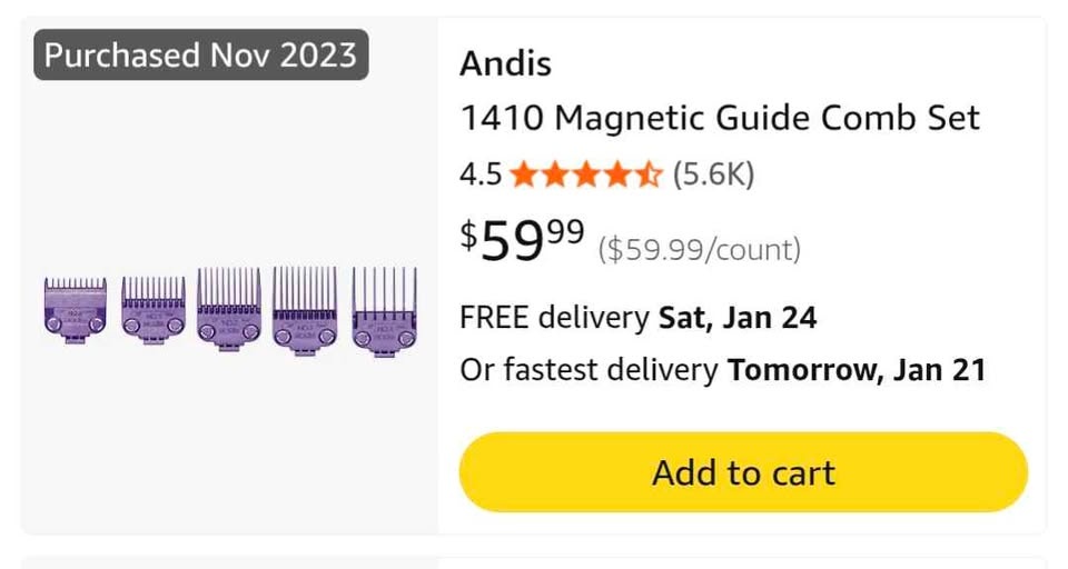 Andis purple magnetic guards - photo 3