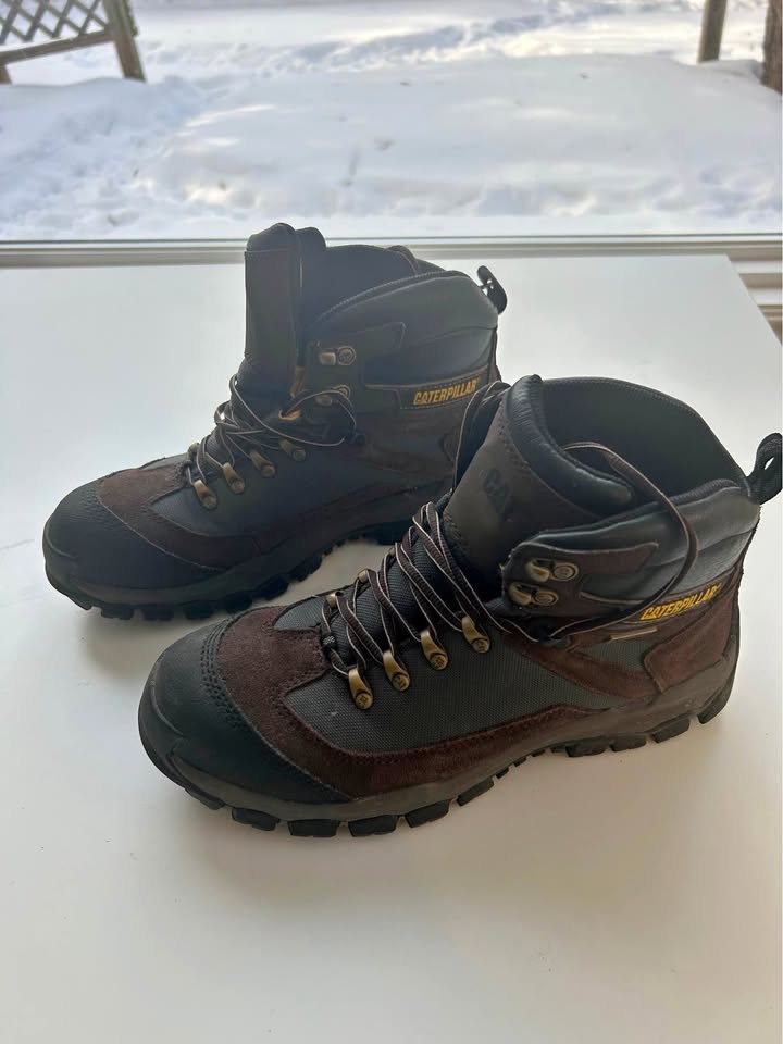 CAT Men's Steel Toe Outline Leather Work Boots