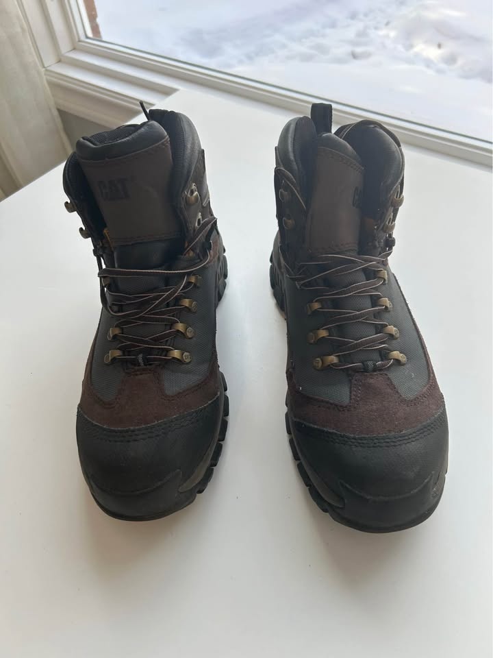 CAT Men's Steel Toe Outline Leather Work Boots - photo 2