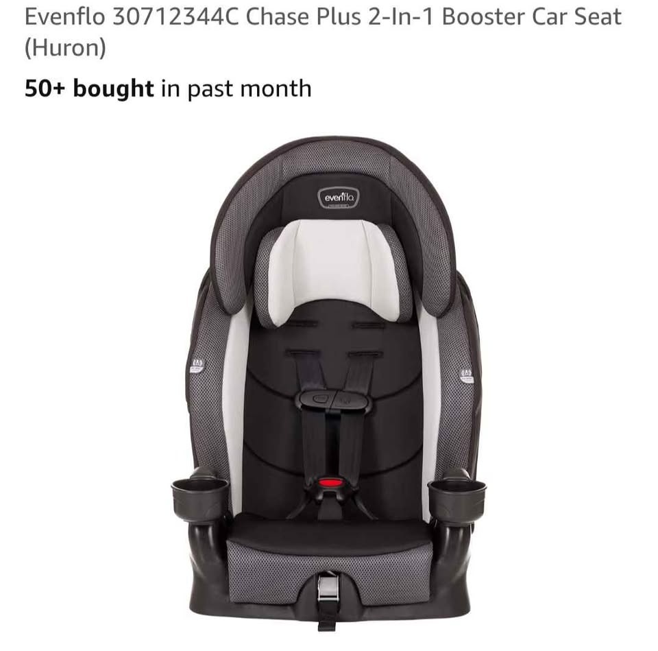 Evenflo Chase Plus 2-In-1 Booster Car Seat (Huron) - photo 4