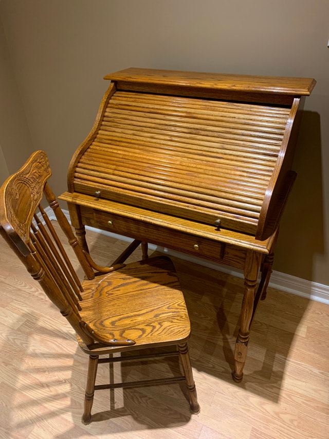 Vintage Roll Top Desk