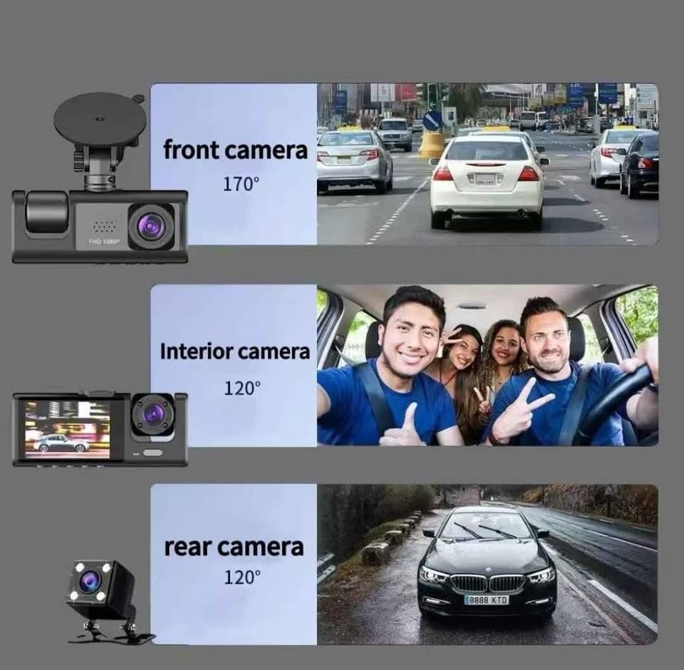 3-Channel New Dash Cam with 32GB SD Card - photo 3