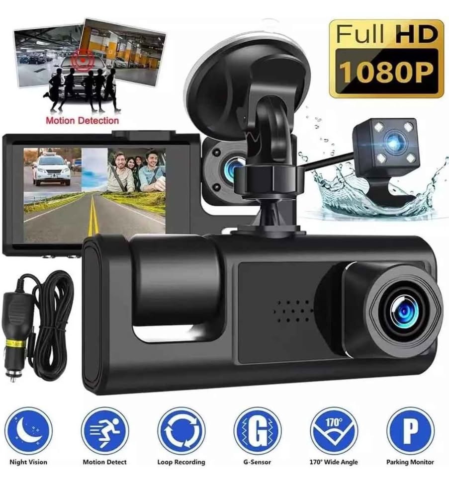3-Channel New Dash Cam with 32GB SD Card - photo 4