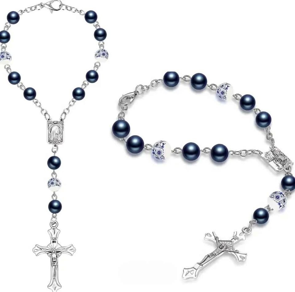 Elegant Christian Cross Car Pendant – Stylish Rear View Mirror D - photo 2