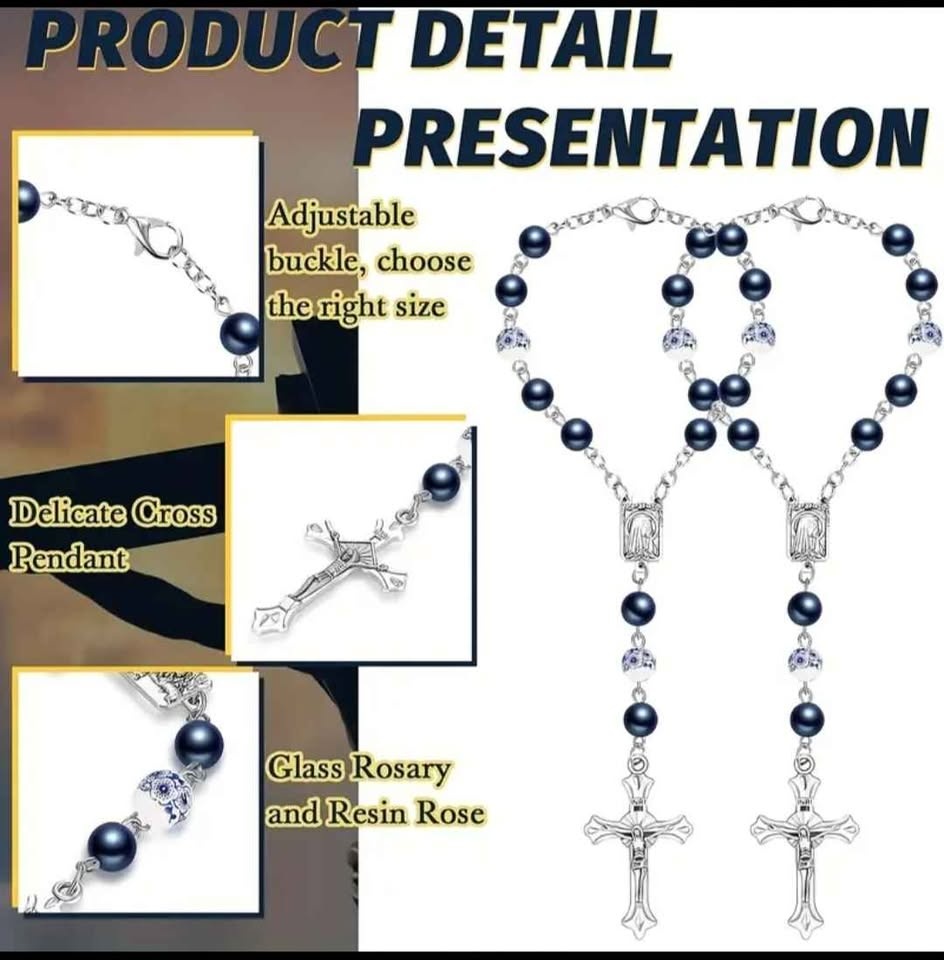 Elegant Christian Cross Car Pendant – Stylish Rear View Mirror D - photo 5