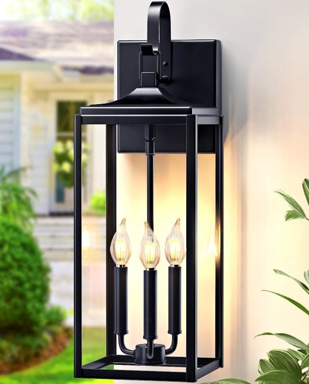24" Extra Large Outdoor Wall Light, Sconce, Waterproof Modern La