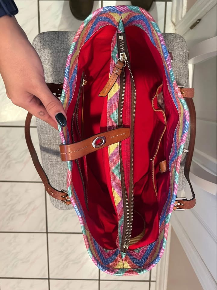 Dooney and Burke Claremont Chevron Dover Large Tote - photo 4