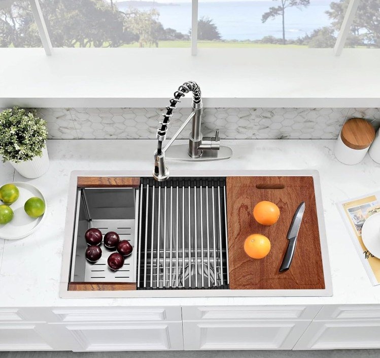 New Undermount Stainless Steel Kitchen Sink - 32" x 19" x 10"