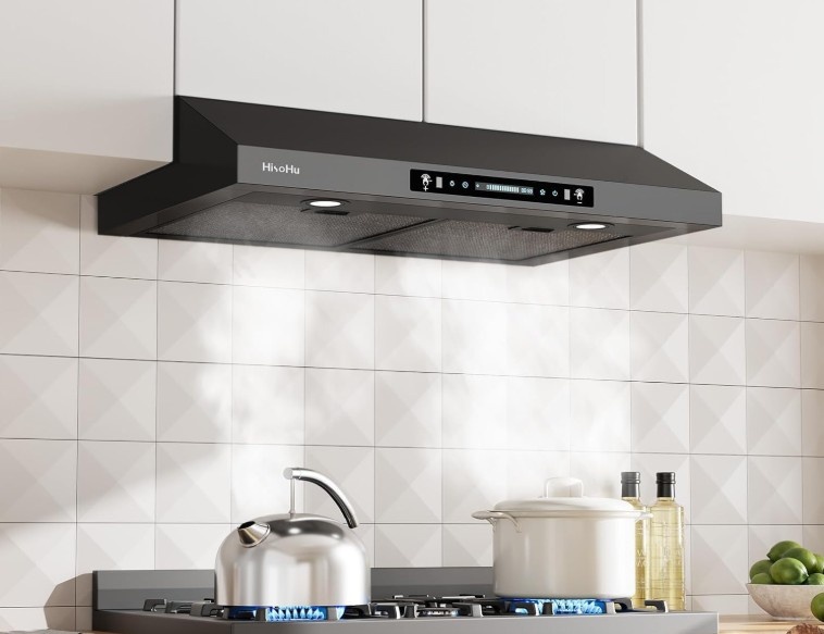 Under Cabinet Range Hood, 900CFM, Gesture Control, Stainless Ste - photo 2