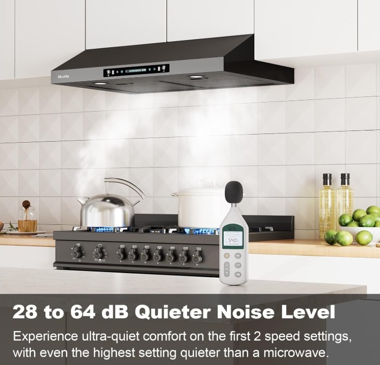 Under Cabinet Range Hood, 900CFM, Gesture Control, Stainless Ste - photo 4