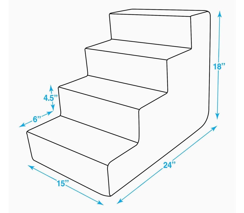 4 step doggie stairs - photo 5