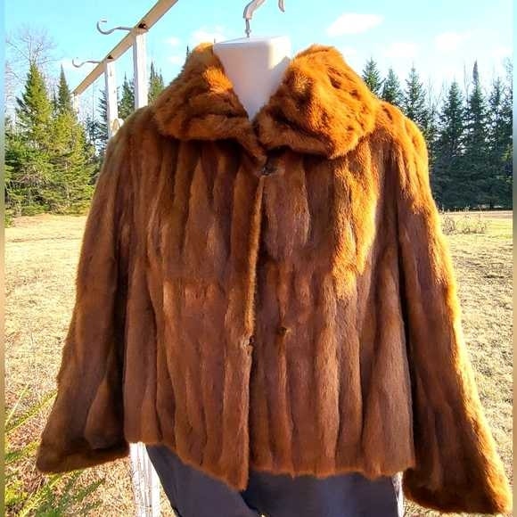 Vintage Genuine Mink Fur Coat
