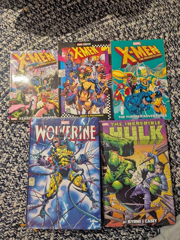 Marvel X-Men, Wolverine, Hulk Graphic Novels Set