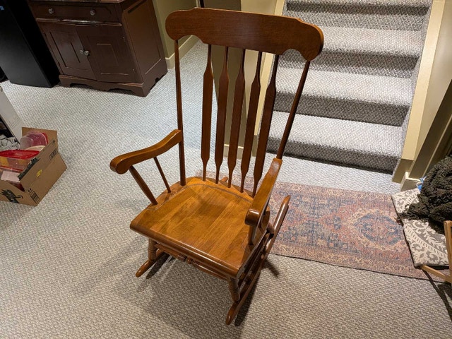 Vintage Oak Rocking Chair