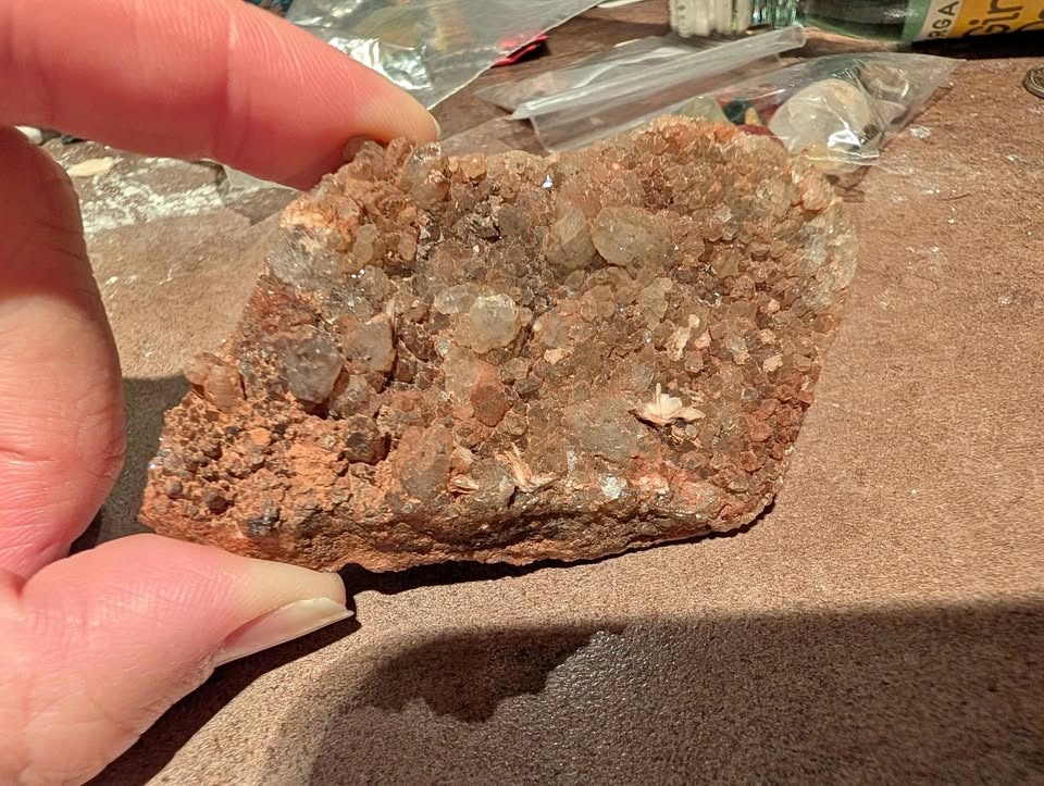 Crystal with Goethite