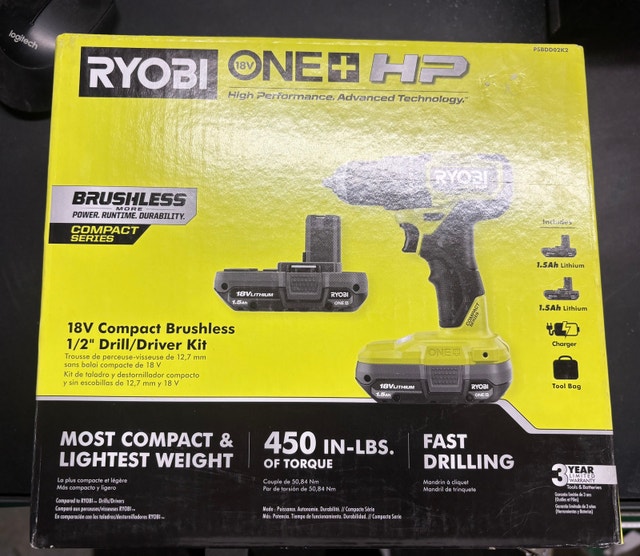 RYOBI Drill Starter Kit with Battery - photo 4