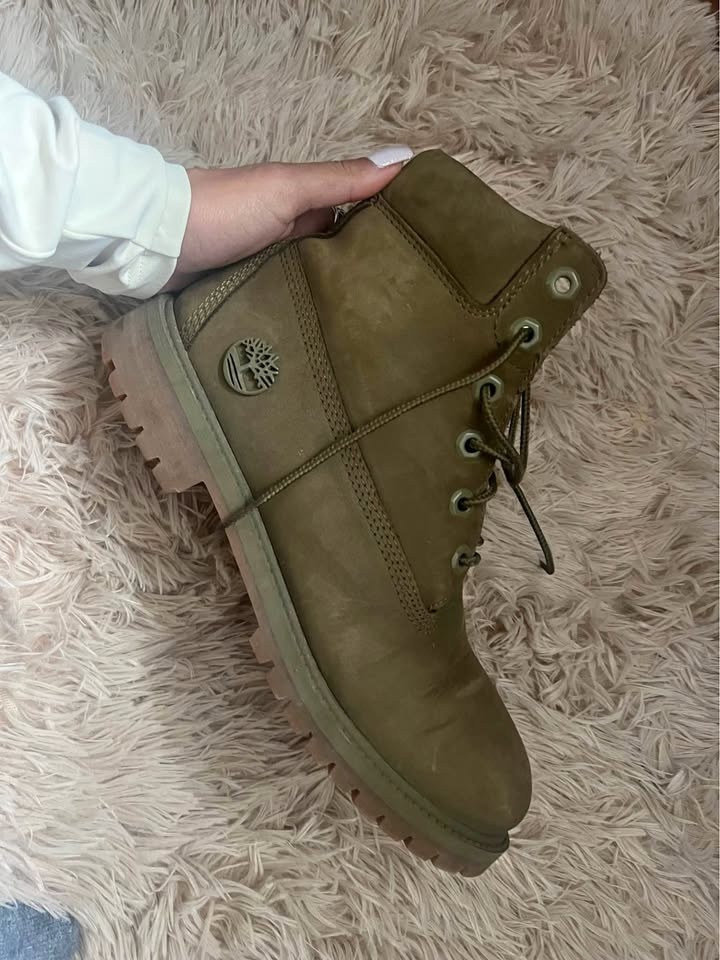 Olive Green Timberland Boots