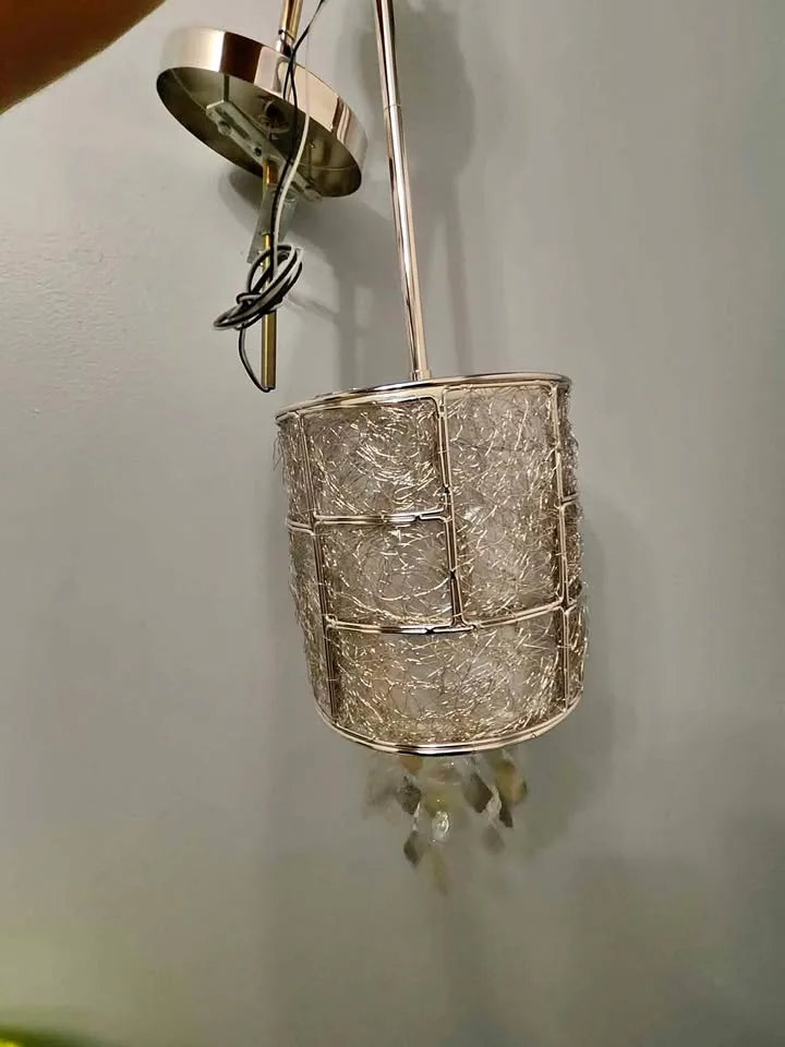 Silver ceiling light fixture thumbnail