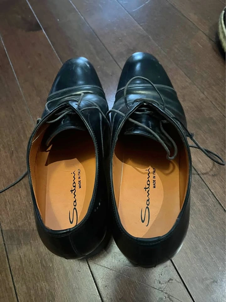 Leather shoes santoni men