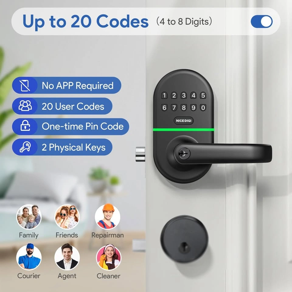 NICE DIGI Smart Keypad Door Lock - photo 2