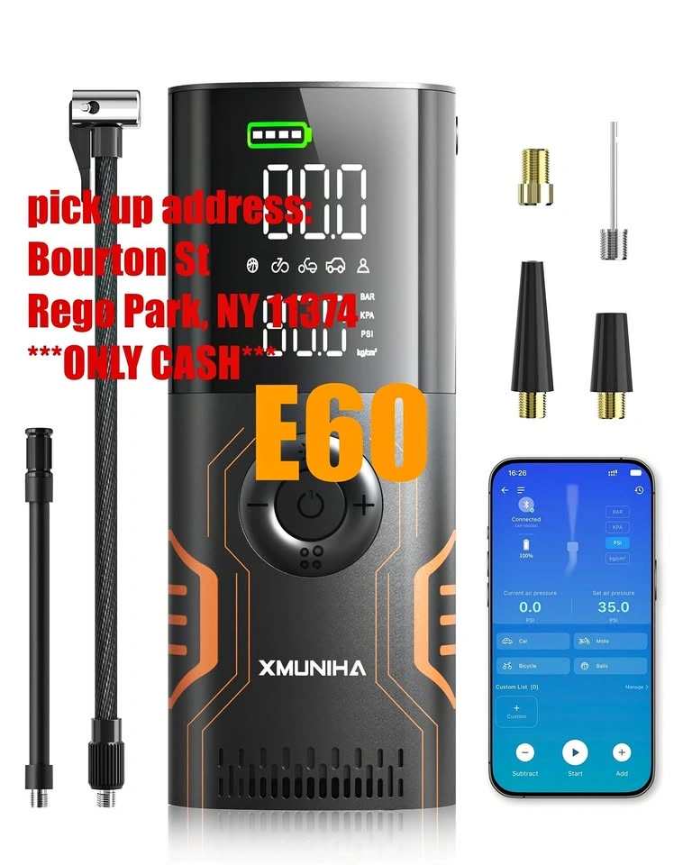 XMUNIHA Portable Air Pump Digital Tire Inflator