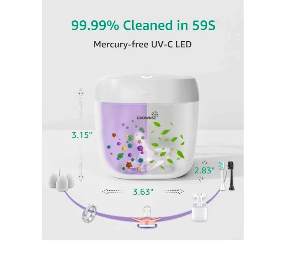 Brand new portable UV light pacifier sterilizer on the go, USB c - photo 2