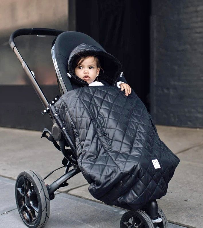 7AM Enfant K-Poncho Baby Carrier/Stroller Cover - Black