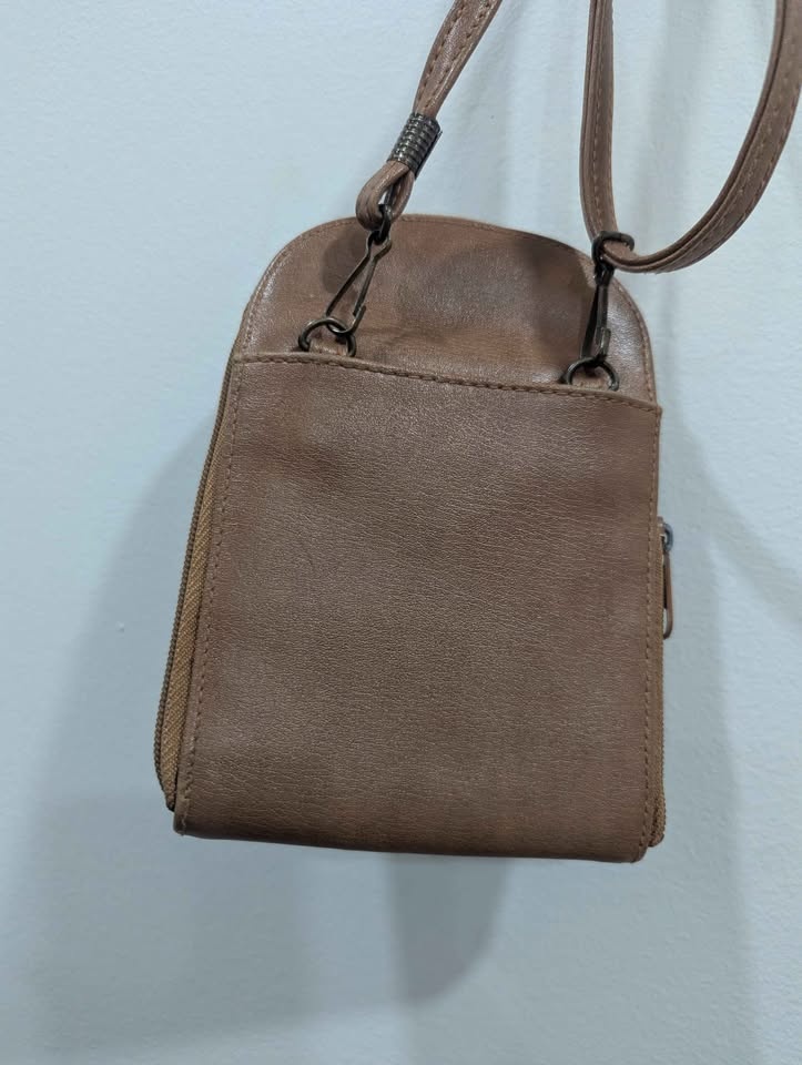 4 West 33 Suede Brown Small Crossbody Bag - photo 3