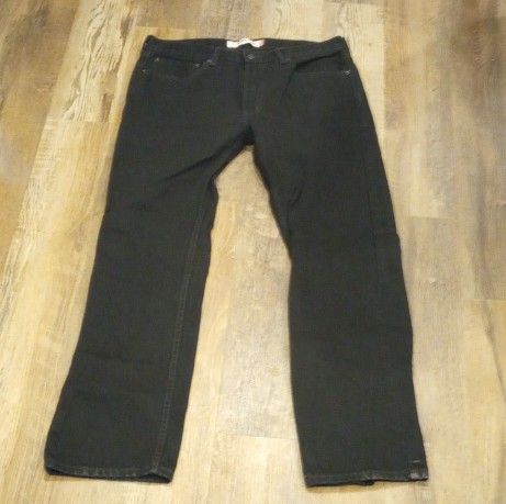 Levi's 505 Straight Leg Black Jeans