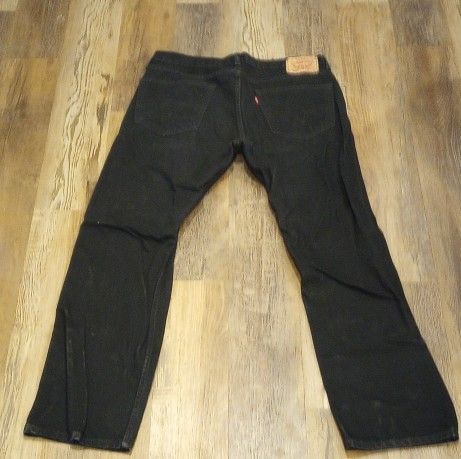 Levi's 505 Straight Leg Black Jeans - photo 4