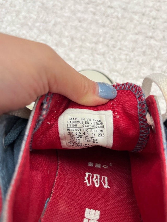 Women's Size 6.5 Converse All-Star Red Low-Tops - photo 3