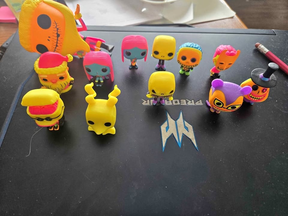 Neon Nightmare Before Christmas Funko Pops