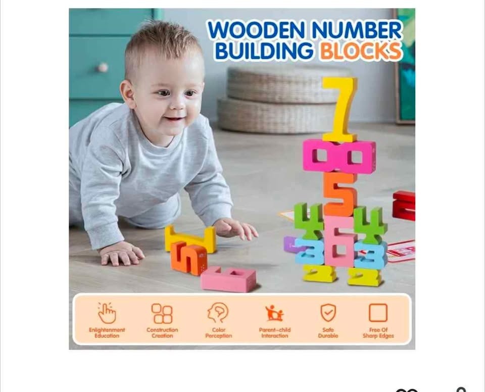 Brand new educational wooden balance digital number blocks with - photo 2
