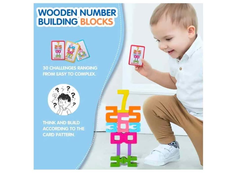 Brand new educational wooden balance digital number blocks with - photo 3