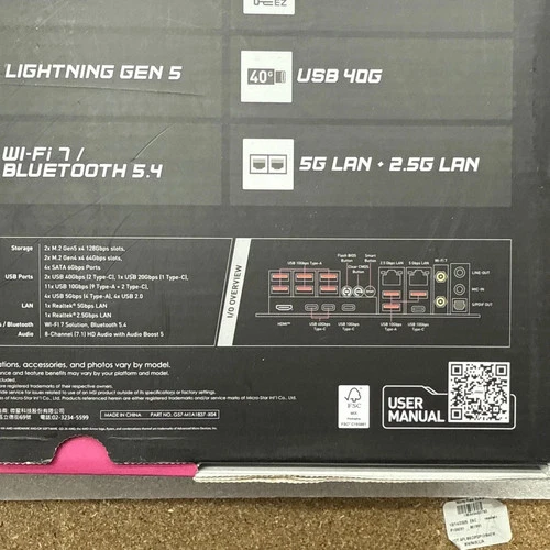 MSI MPG X870E CARBON WIFI AM5 AMD X870E ATX Motherboard Tested - photo 4