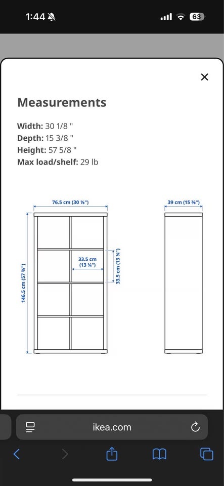 IKEA 8 Cube Bookcase - photo 3